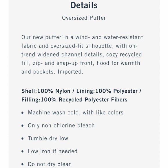 Abercrombie & Fitch Oversized Puffer - Picture 14 of 14